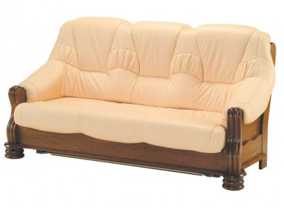 Luxury sofa 3-seater couch upholstery wood leather sofa set three-seater couches
